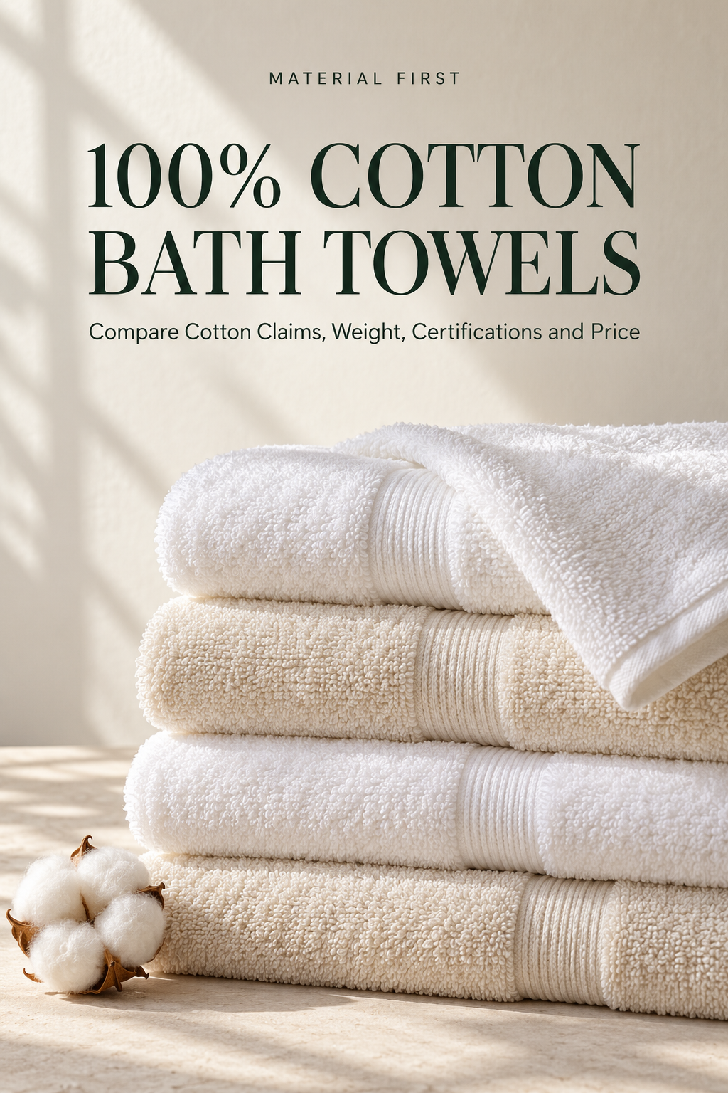 100% Cotton Bath Towels guide cover