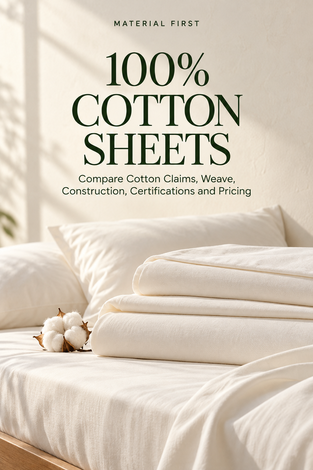 100% Cotton Sheets guide cover
