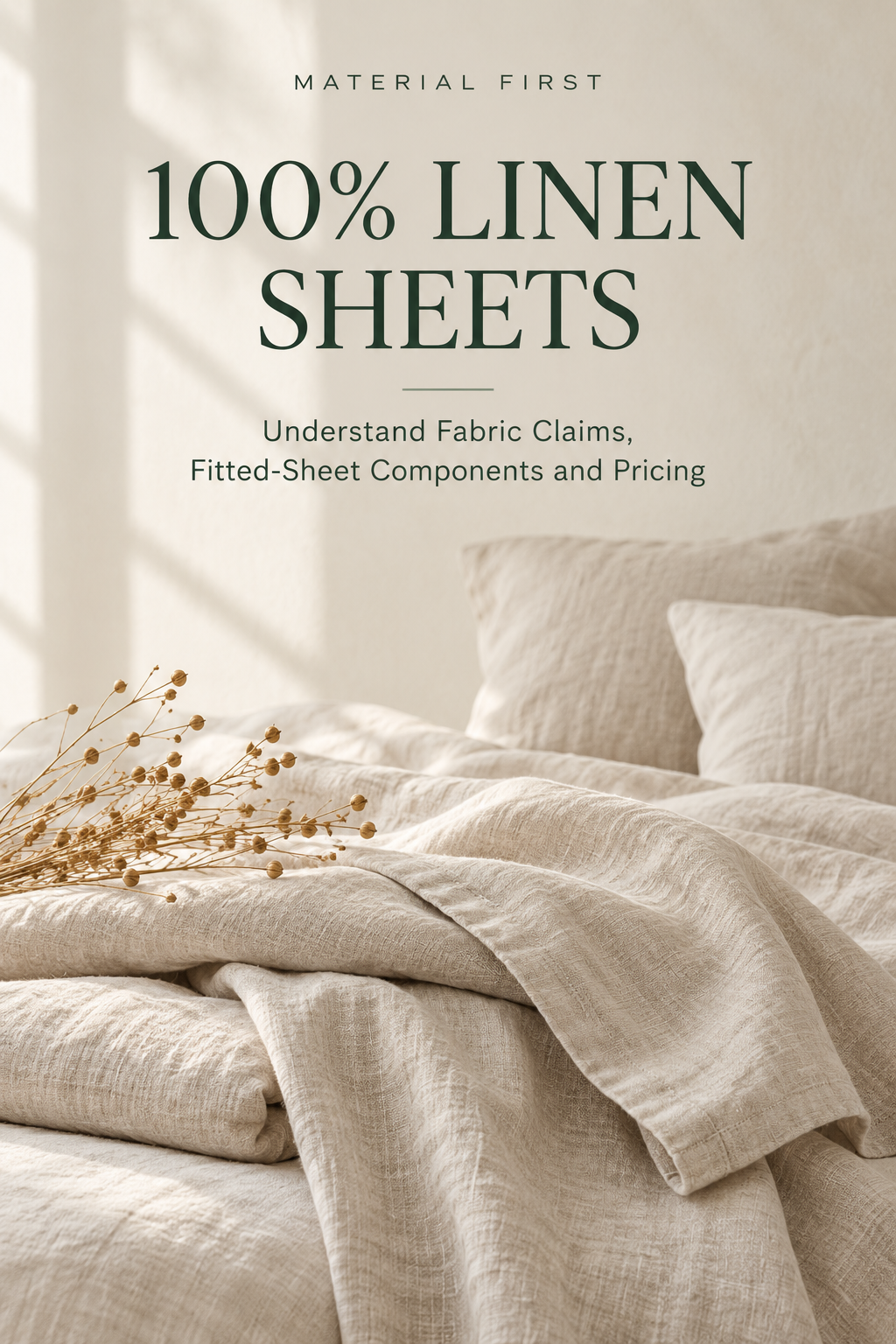 100% Linen Sheets guide cover