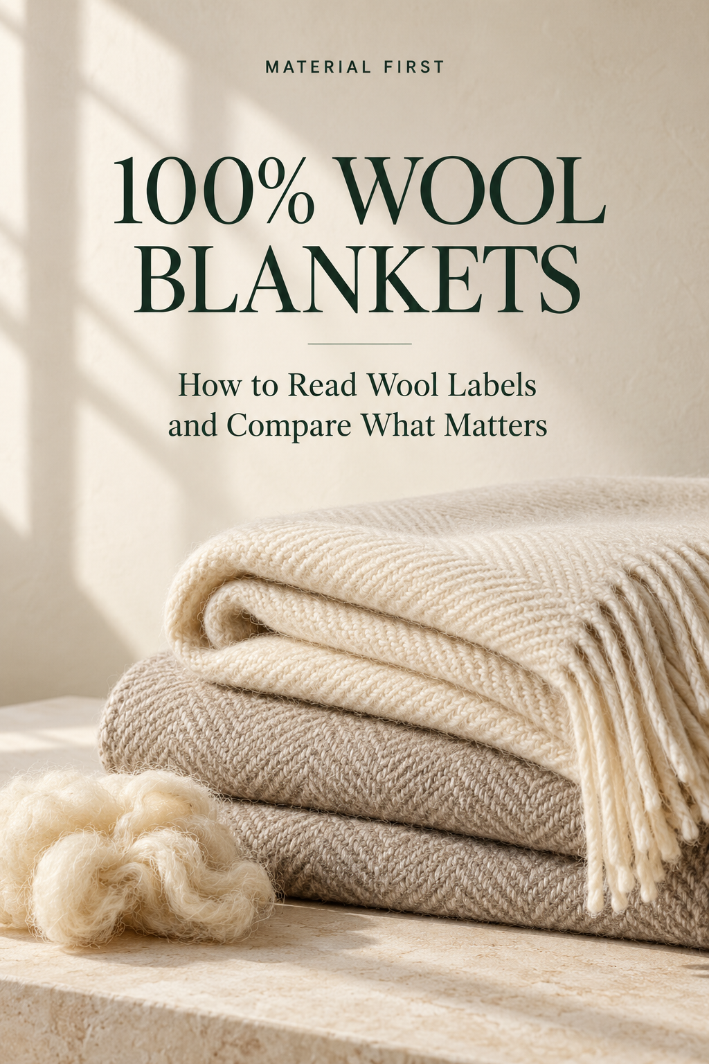 100% Wool Blankets guide cover